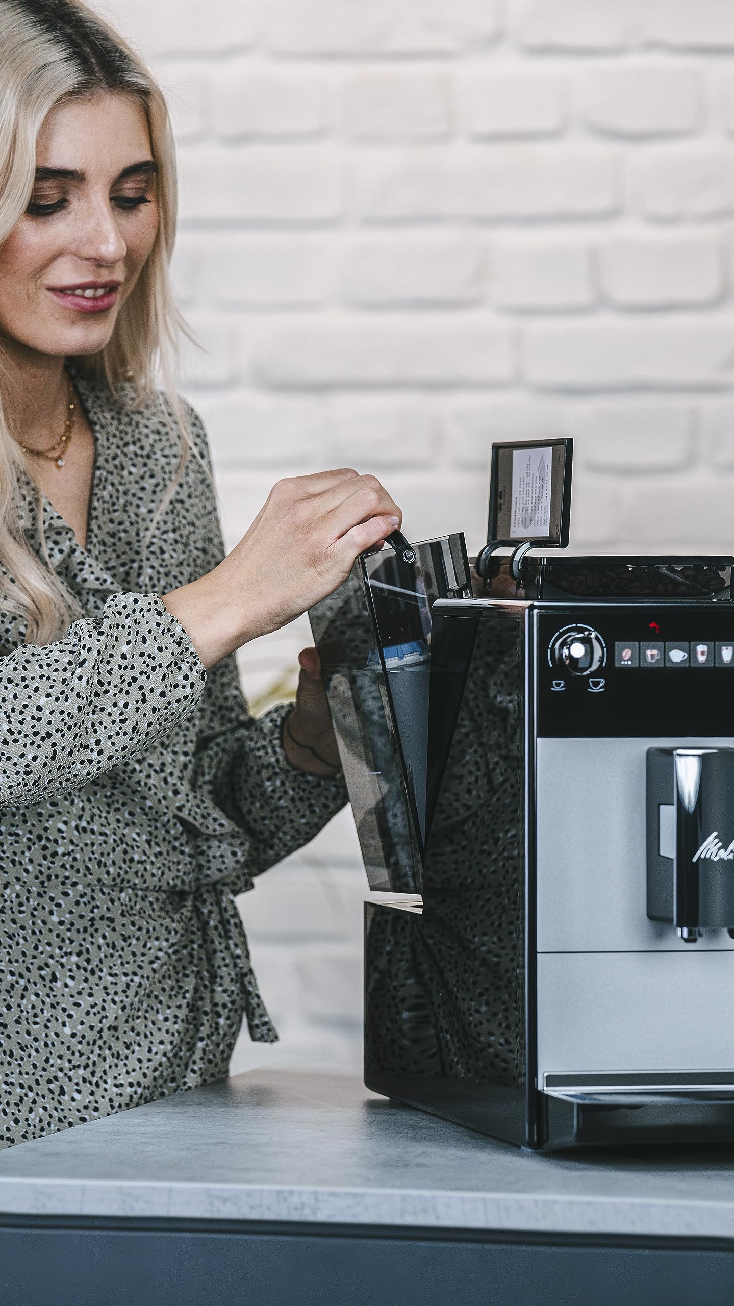 Melitta Bean-to-Cup Coffee Machine, Latticia OT, Colour: Silver, F300-101