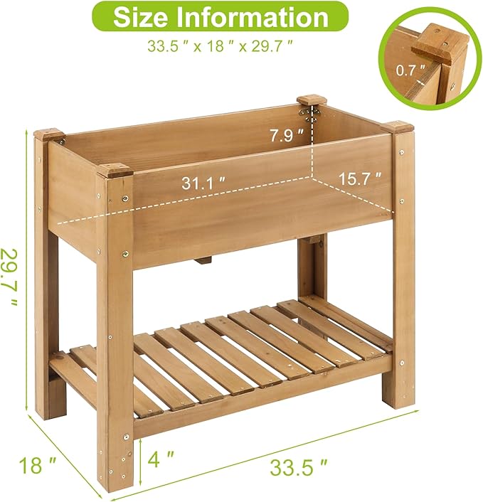 Havers Raised Garden Bed with Legs