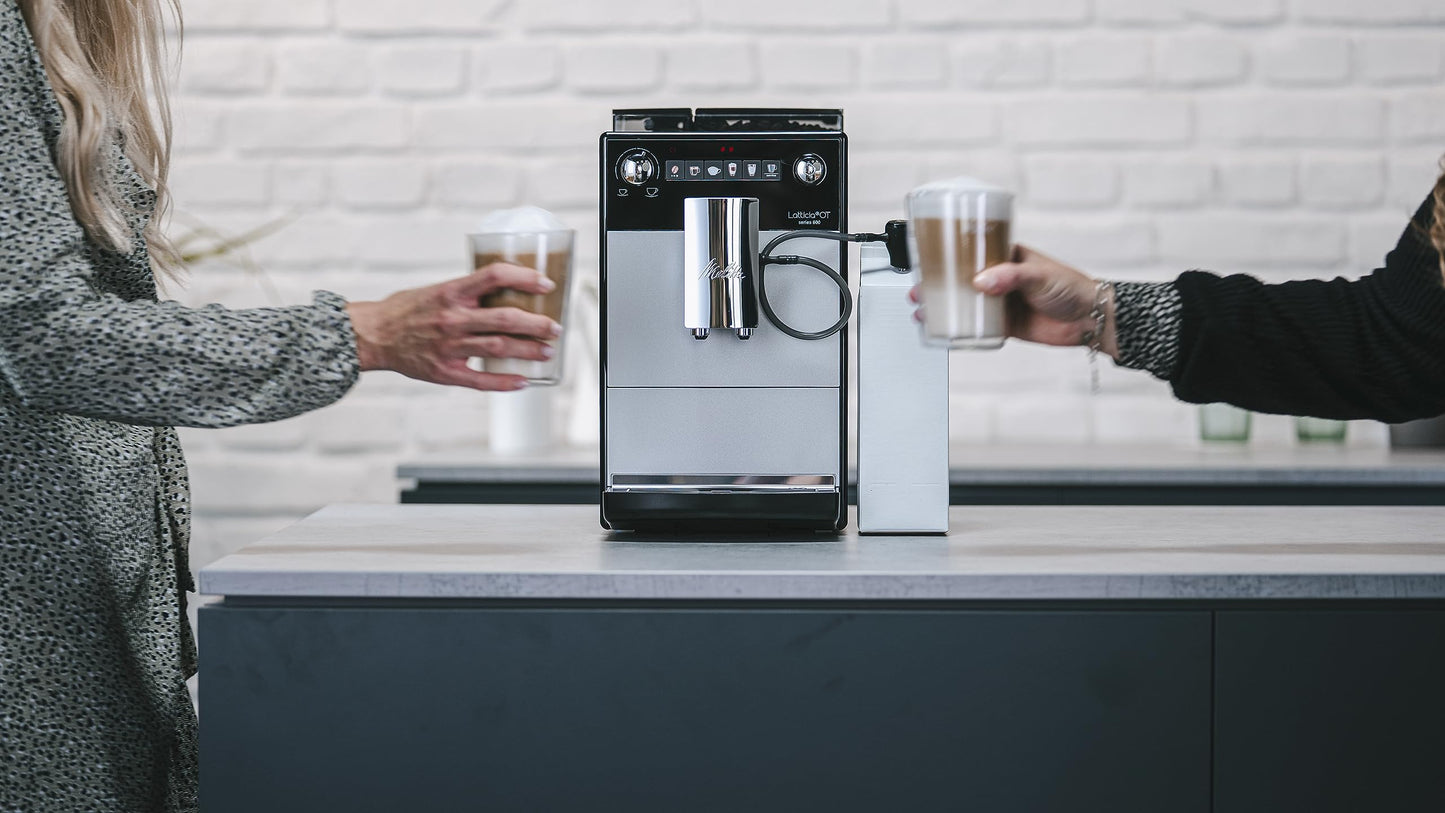 Melitta Bean-to-Cup Coffee Machine, Latticia OT, Colour: Silver, F300-101