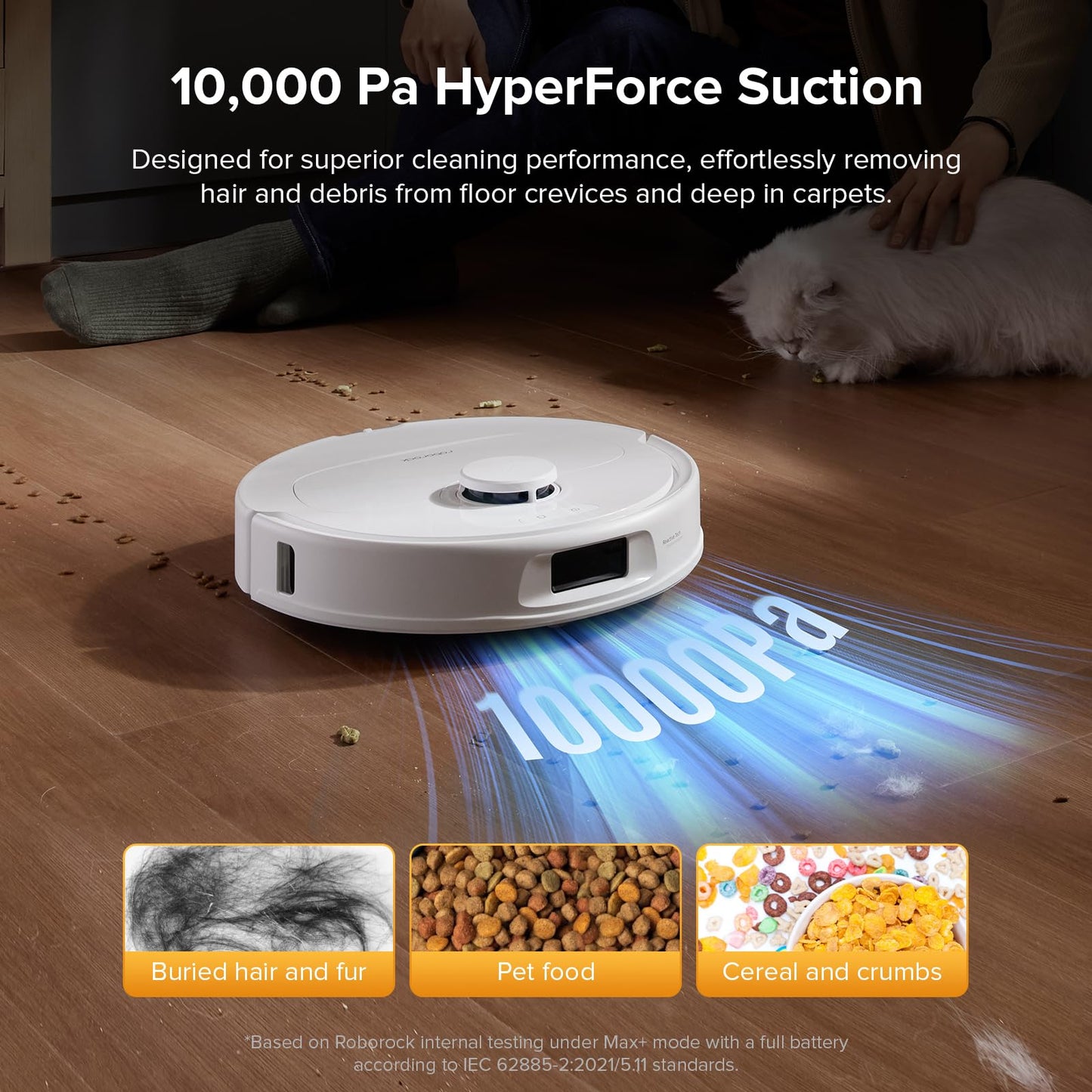 roborock Qrevo Series Robot Vacuum Cleaner with Mop, 10,000Pa Suction