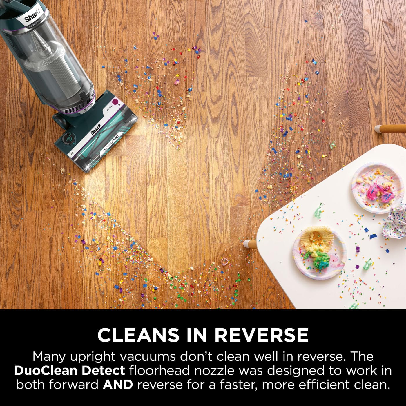Shark PowerDetect Corded Upright Vacuum Cleaner with DuoClean Detect, Reverse Clean, Anti Hair Wrap Plus, Allergen Seal, Anti-Odour, Pet, Crevice & Multi-Surface Tools, Portable, 750W, 1.3L AZ3900UKT