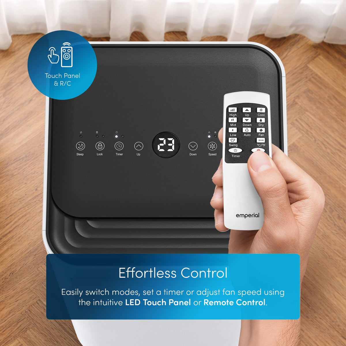 Emperial Air Conditioner, 4-in-1 Portable Air Conditioning Unit, Hour Timer