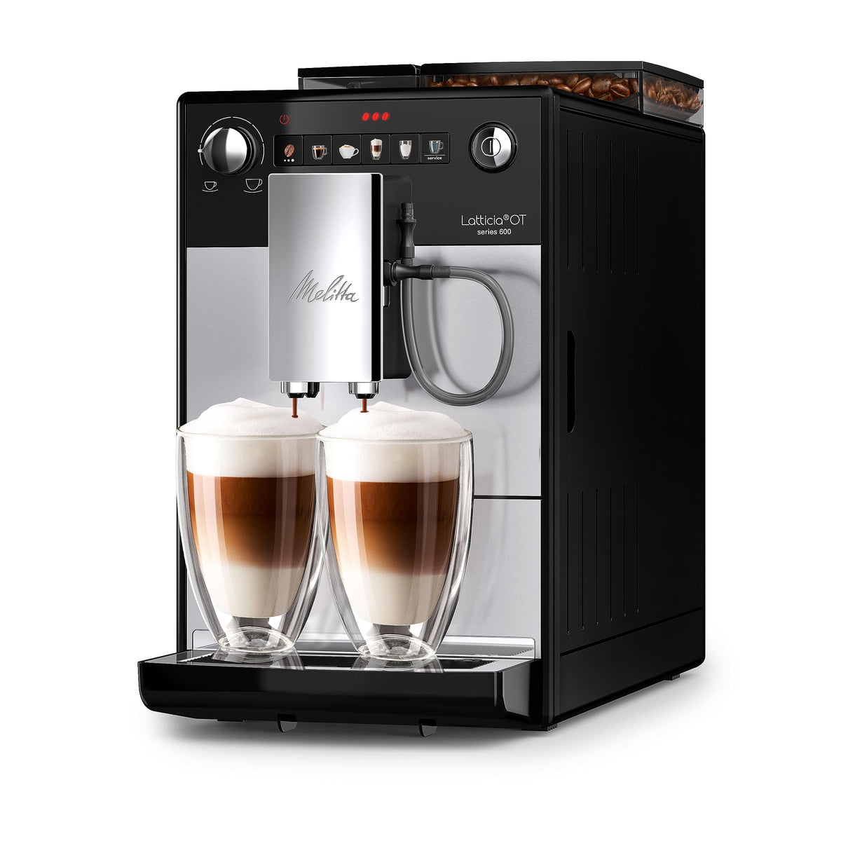 Melitta Bean-to-Cup Coffee Machine, Latticia OT, Colour: Silver, F300-101