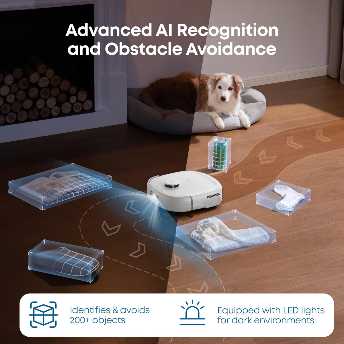 eufy E25 Omni, Robot Vacuum Cleaner with Mop,HydroJet Self-Clean Roller Mop