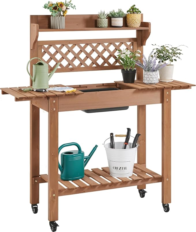 Havers Potting Bench Table Outdoor Garden Horticulture Wooden Workstation