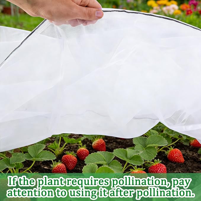 Havers 2 Pack Garden Netting for Raised Beds, 55.1" x 30" x 19.6" Garden Bed Insect