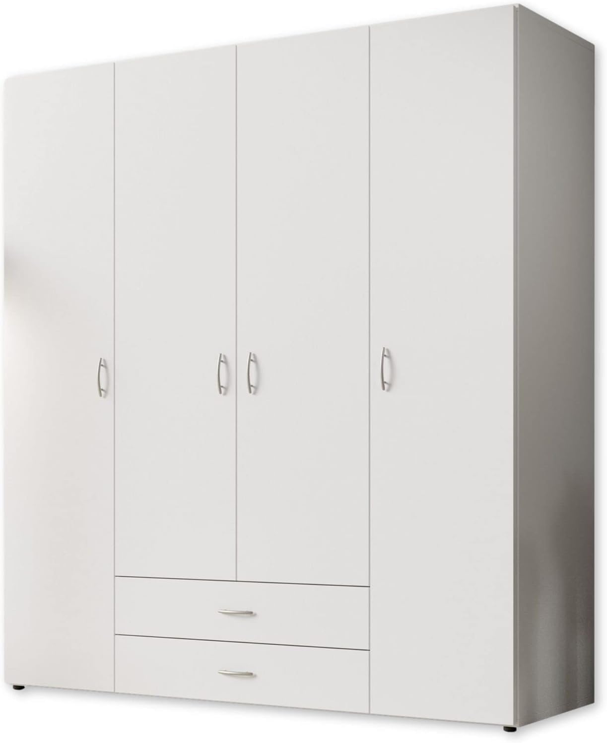 Stella Trading BASE Kleiderschrank Drehtürenschrank Weiß Holz Mehrere Größen – Bild 5