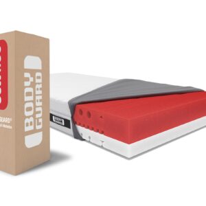 bett1 Bodyguard Anti-Kartell Matratze aus QXSchaum, 2 Härtegrade, Oeko-TEX 100, waschbarer Bezug
