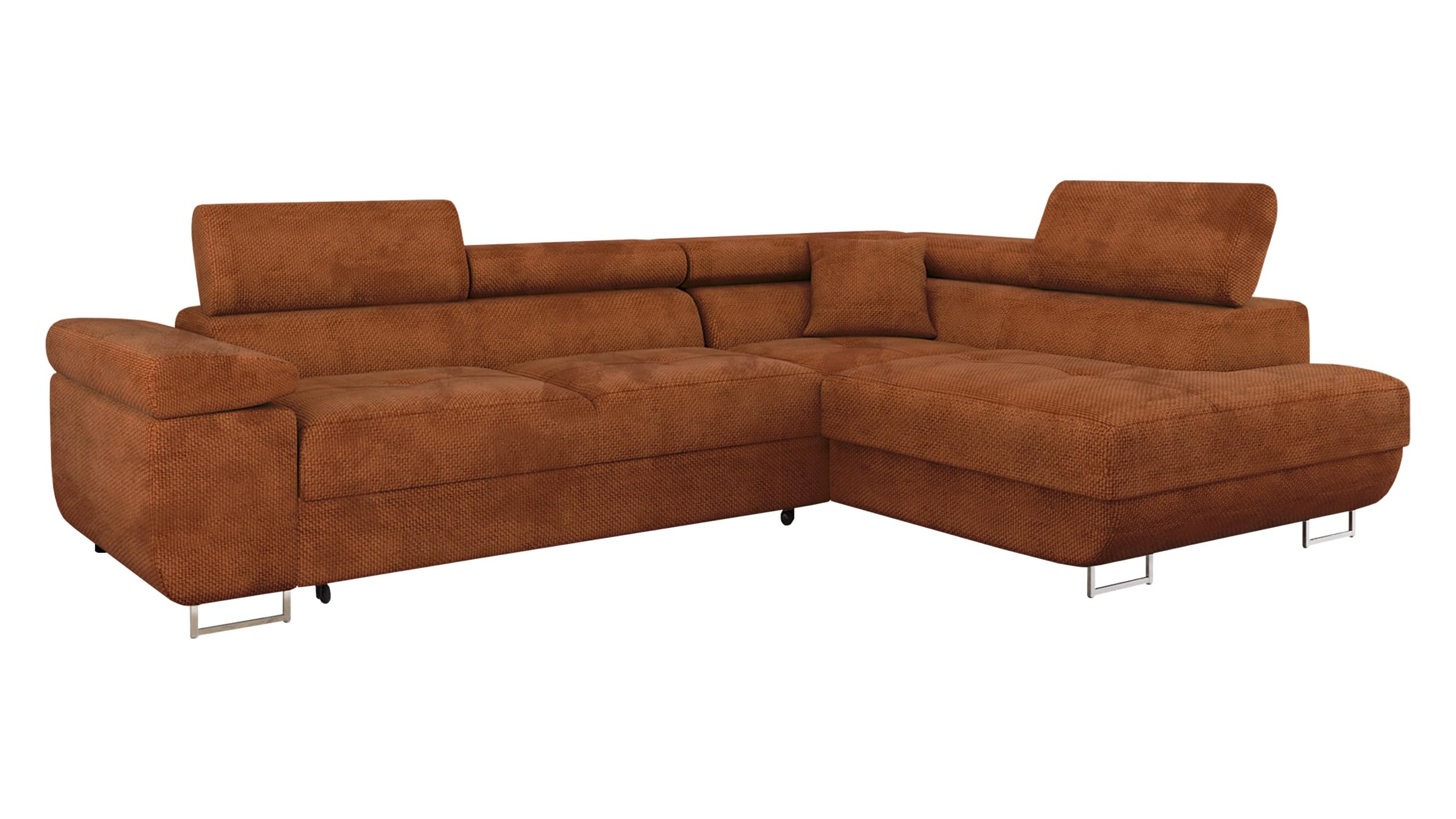 Mirjan24 Torezio Ecksofa mit Schlaffunktion & Bettkasten – L-Form Wohnlandschaft mit verstellbaren Kopfstützen, Schlafsofa für Wohnzimmer – Bild 5